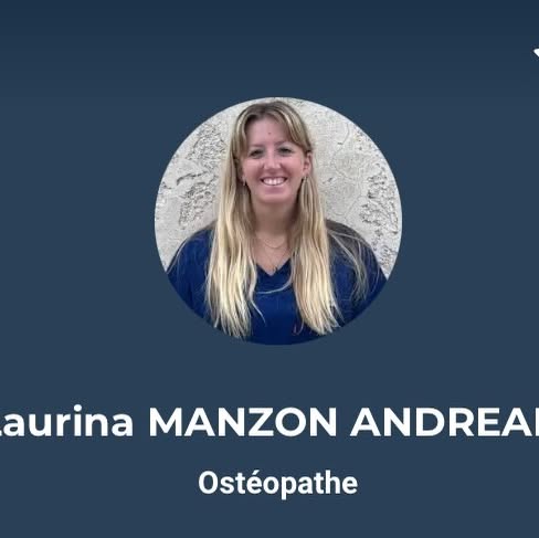 Visuel de la fiche Doctolib de Laurina Manzon Andreani, ostéopathe